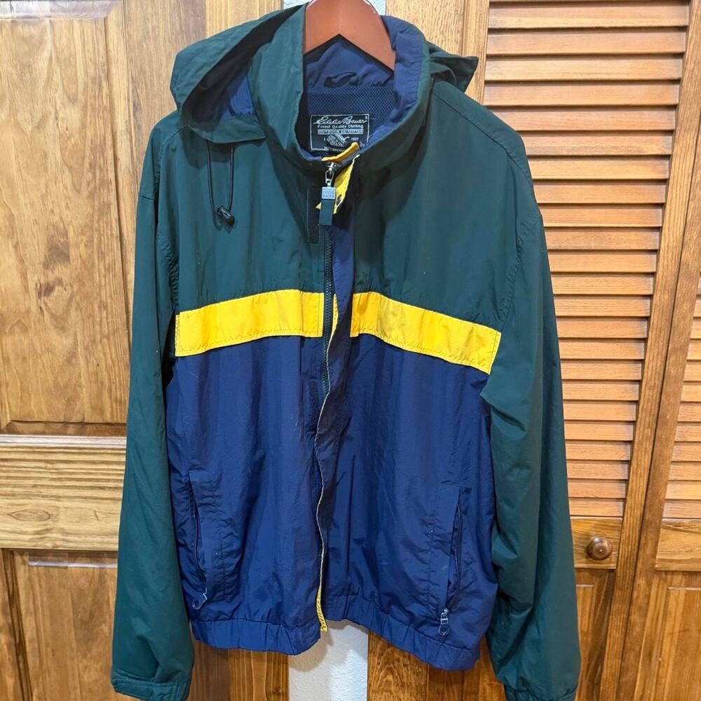 Vintage eddie bauer colorblock windbreadker